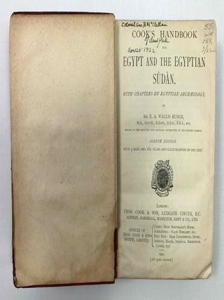 Cook's handbook for Egypt and the Egyptian S&ucirc;d&acirc;n. With chapters on Egyptian archaeology.[newline]M9119-02.jpeg