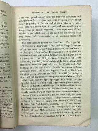 Cook's handbook for Egypt and the Egyptian S&ucirc;d&acirc;n. With chapters on Egyptian archaeology.[newline]M9119-04.jpeg