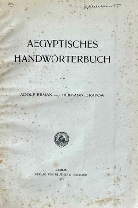 Aegyptisches Handwörterbuch[newline]M9126-01.jpeg