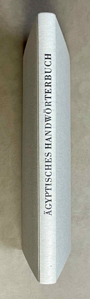 Item #M9126a Aegyptisches Handwörterbuch. ERMAN Adolf - GRAPOW Hermann.[newline]M9126a-00.jpeg