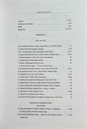 Ramesside inscriptions. Translated and annotated. Translations. Vol. IV: Merenptah and the Late Nineteenth Dynasty
