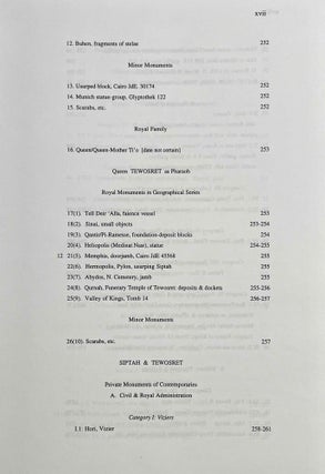 Ramesside inscriptions. Translated and annotated. Translations. Vol. IV: Merenptah and the Late Nineteenth Dynasty