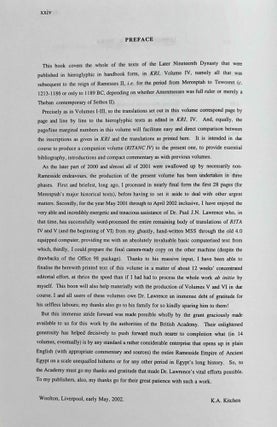 Ramesside inscriptions. Translated and annotated. Translations. Vol. IV: Merenptah and the Late Nineteenth Dynasty