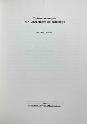 Untersuchungen zur Lebenslehre des Amenope[newline]M9148-01.jpeg