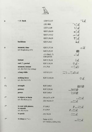 A Dictionary of Late Egyptian. Vol. I & II (2nd edition, complete set)[newline]M9157-05.jpeg