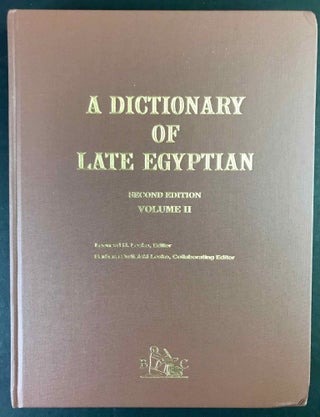 A Dictionary of Late Egyptian. Vol. I & II (2nd edition, complete set)[newline]M9157-10.jpeg