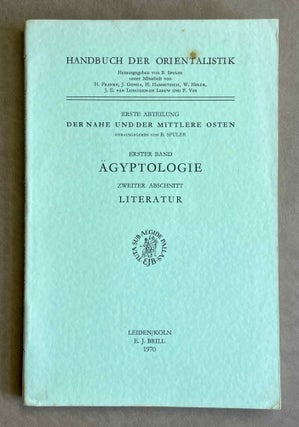 Item #M9164 Handbuch der Orientalistik, Erster Band. 2. Abschnitt: Literatur. SPULER B. - HELCK...[newline]M9164-00.jpeg