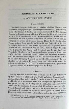 Handbuch der Orientalistik, Erster Band. 2. Abschnitt: Literatur.