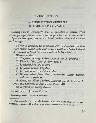 Voyage en Egypte du Père Antonius Gonzales, 1665-1666. 2 volumes (complete set)