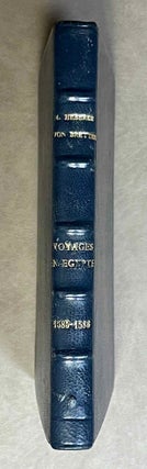 Item #M9174 Voyages en Egypte de Michael Heberer von Bretten. 1585-1586. HEBERER VON BRETTEN Michael