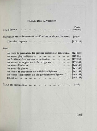 Voyages en Egypte de Michael Heberer von Bretten. 1585-1586.