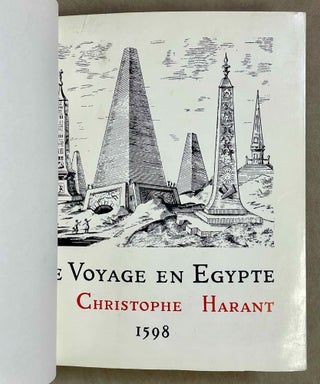 Voyage en Egypte de Christophe Harant de Polzic et Bezdruzic. 1598.