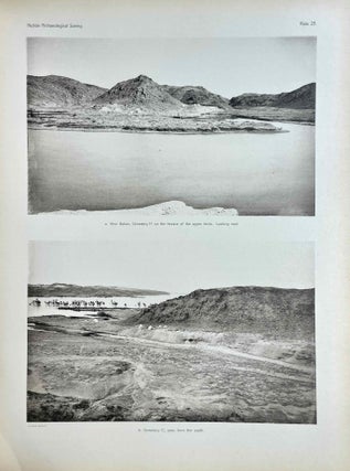 The archaeological survey of Nubia. Report for 1907-1908. Vol. I,1: Archaeological Report, by George A. Reisner. Vol. I,2: Plates and plans accompanying volume I. Volume II,1: Report on the human remains, by G. Elliot Smith and F. Wood Jones. Vol. II,2: Plates accompanying volume II. Vol. III,1: Report for 1908-1909. Vol. I, part I: Report on the work of the season 1908-1909; part II: Catalogue of graves and their contents, by C.M. Firth. Vol. III,2: Plates and plans accompanying volume I. Vol. IV: Report for 1909-1910, by C.M. Firth. Vol. V: Report for 1910-1911, by C.M. Firth. (complete set)[newline]M9178-28.jpeg