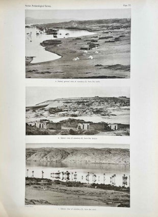 The archaeological survey of Nubia. Report for 1907-1908. Vol. I,1: Archaeological Report, by George A. Reisner. Vol. I,2: Plates and plans accompanying volume I. Volume II,1: Report on the human remains, by G. Elliot Smith and F. Wood Jones. Vol. II,2: Plates accompanying volume II. Vol. III,1: Report for 1908-1909. Vol. I, part I: Report on the work of the season 1908-1909; part II: Catalogue of graves and their contents, by C.M. Firth. Vol. III,2: Plates and plans accompanying volume I. Vol. IV: Report for 1909-1910, by C.M. Firth. Vol. V: Report for 1910-1911, by C.M. Firth. (complete set)[newline]M9178-29.jpeg
