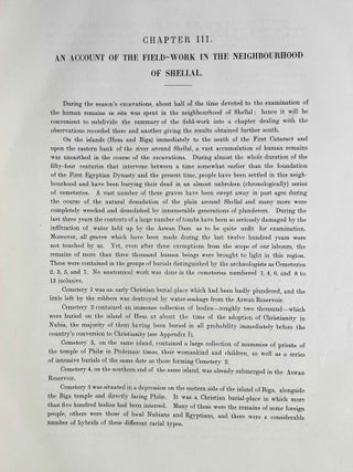 The archaeological survey of Nubia. Report for 1907-1908. Vol. I,1: Archaeological Report, by George A. Reisner. Vol. I,2: Plates and plans accompanying volume I. Volume II,1: Report on the human remains, by G. Elliot Smith and F. Wood Jones. Vol. II,2: Plates accompanying volume II. Vol. III,1: Report for 1908-1909. Vol. I, part I: Report on the work of the season 1908-1909; part II: Catalogue of graves and their contents, by C.M. Firth. Vol. III,2: Plates and plans accompanying volume I. Vol. IV: Report for 1909-1910, by C.M. Firth. Vol. V: Report for 1910-1911, by C.M. Firth. (complete set)[newline]M9178-41.jpeg