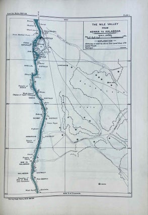 The archaeological survey of Nubia. Report for 1907-1908. Vol. I,1: Archaeological Report, by George A. Reisner. Vol. I,2: Plates and plans accompanying volume I. Volume II,1: Report on the human remains, by G. Elliot Smith and F. Wood Jones. Vol. II,2: Plates accompanying volume II. Vol. III,1: Report for 1908-1909. Vol. I, part I: Report on the work of the season 1908-1909; part II: Catalogue of graves and their contents, by C.M. Firth. Vol. III,2: Plates and plans accompanying volume I. Vol. IV: Report for 1909-1910, by C.M. Firth. Vol. V: Report for 1910-1911, by C.M. Firth. (complete set)[newline]M9178-43.jpeg