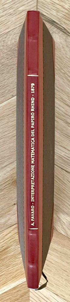 Item #M9185 Sulla interpretazione matematica del papiro Rhind, pubblicato ed illustrato dal prof. Augusto Eisenlohr. FAVARO Antonio.[newline]M9185-00.jpeg