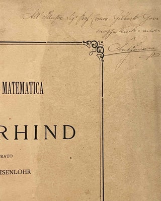 Sulla interpretazione matematica del papiro Rhind, pubblicato ed illustrato dal prof. Augusto Eisenlohr[newline]M9185-03.jpeg