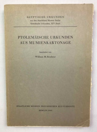 Item #M9193 Ptolemäische Urkunden aus Mumienkartonage. BRASHEAR William M[newline]M9193-00.jpeg