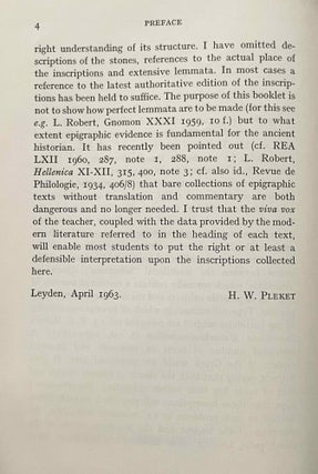 Epigraphica. Vol. I: Texts on the economic history of the Greek world. Vol. II: Texts on the social history of the Greek world.[newline]M9200-05.jpeg