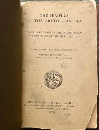 The Periplus of the Erythrean Sea. Travel and Trade in the Indian Ocean by a Merchant of the First Century.[newline]M9201-02.jpeg