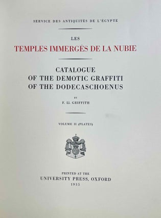 Catalogue of the Demotic Graffiti of the Dodecaschoenus. Vol. I: Text. Vol. II: Plates (complete set)[newline]M9206-19.jpeg
