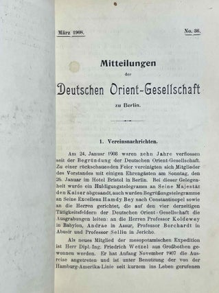 Mitteilungen der Deutschen Orient-Gesellschaft zu Berlin. Hefte 35-42 (Dezember 1907 - Dezember 1909)[newline]M9209-03.jpeg