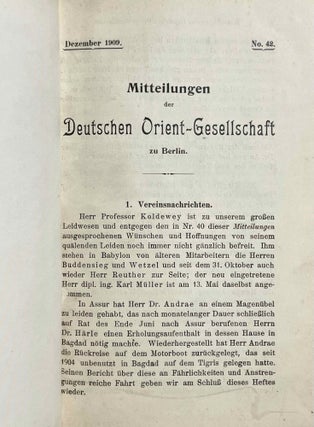 Mitteilungen der Deutschen Orient-Gesellschaft zu Berlin. Hefte 42-51 (Dezember 1909 - April 1913).[newline]M9209a-03.jpeg