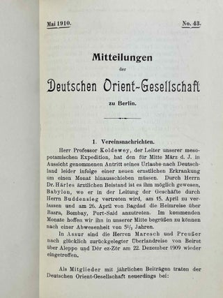 Mitteilungen der Deutschen Orient-Gesellschaft zu Berlin. Hefte 42-51 (Dezember 1909 - April 1913).[newline]M9209a-04.jpeg
