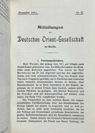 Mitteilungen der Deutschen Orient-Gesellschaft zu Berlin. Hefte 42-51 (Dezember 1909 - April 1913).[newline]M9209a-08.jpeg