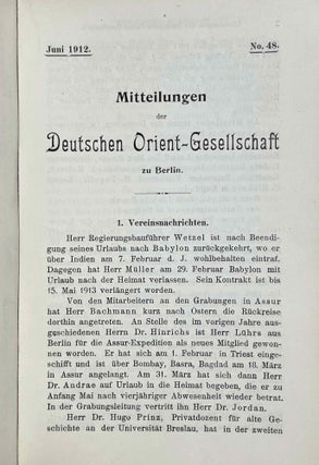 Mitteilungen der Deutschen Orient-Gesellschaft zu Berlin. Hefte 42-51 (Dezember 1909 - April 1913).[newline]M9209a-09.jpeg
