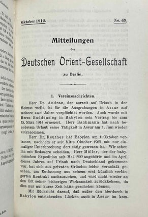 Mitteilungen der Deutschen Orient-Gesellschaft zu Berlin. Hefte 42-51 (Dezember 1909 - April 1913).[newline]M9209a-10.jpeg