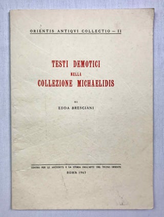 Item #M9211 Testi demotici nella collezione Michaelidis. BRESCIANI Edda[newline]M9211-00.jpeg