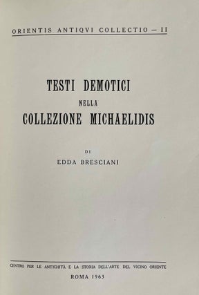 Testi demotici nella collezione Michaelidis