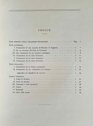 Testi demotici nella collezione Michaelidis