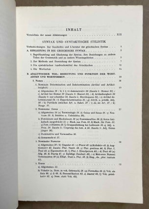 Griechische Grammatik. Zweiter Band: Syntax und syntaktische Stilistik.