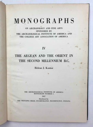 The Aegean and the Orient in the second millennium B.C.[newline]M9221-04.jpeg