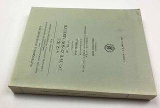A Guide to the Zenon Archive. A. Chapters I-X: Lists and Surveys. B. Chapters XI-XXI: Indexes and Maps (complete set)