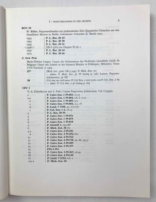 A Guide to the Zenon Archive. A. Chapters I-X: Lists and Surveys. B. Chapters XI-XXI: Indexes and Maps (complete set)