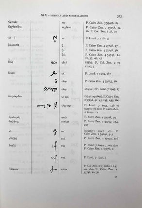 A Guide to the Zenon Archive. A. Chapters I-X: Lists and Surveys. B. Chapters XI-XXI: Indexes and Maps (complete set)