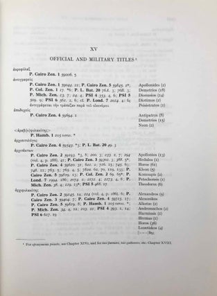 A Guide to the Zenon Archive. A. Chapters I-X: Lists and Surveys. B. Chapters XI-XXI: Indexes and Maps (complete set)