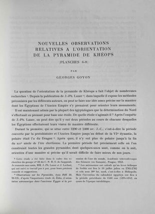 Nouvelles observations relatives à l'orientation de la pyramide de Khéops
