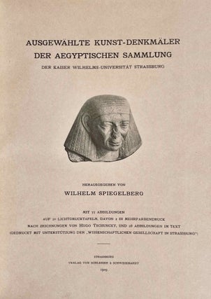 Ausgewählte Kunst-Denkmäler der aegyptischen Sammlung der Kaiser Wilhelms-Universität Strassburg[newline]M9249-02.jpeg