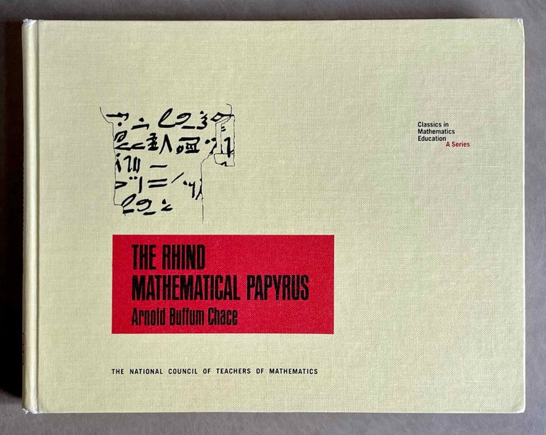 Item #M9255 The Rhind mathematical papyrus. CHACE Arnold Buffum.[newline]M9255-00.jpeg