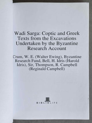 Wadi Sarga. Coptic and Greek texts.[newline]M9269-01.jpeg
