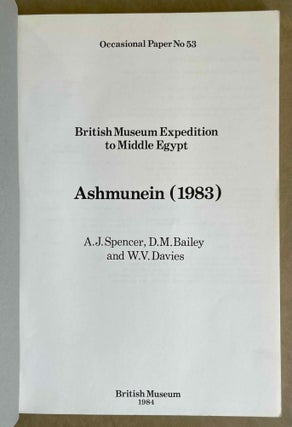 British Museum Expedition to Middle Egypt. Ashmunein (1983).[newline]M9272-01.jpeg