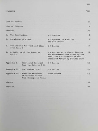 British Museum Expedition to Middle Egypt. Ashmunein (1983).