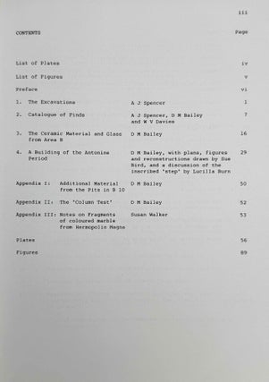 British Museum Expedition to Middle Egypt. Ashmunein (1983).