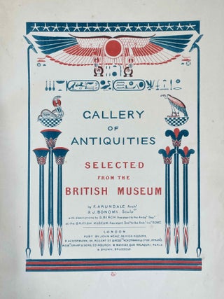 The Gallery of Antiquities. Selected from the British Museum. Part I: Egyptian Art, Mythological Illustrations. Part II: Egyptian Art, Historical Illustrations (complete set)[newline]M9295-02.jpeg