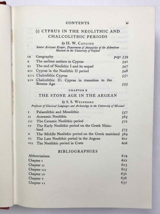 The Cambridge Ancient History. Vol. I,1: Prolegomena and Prehistory. Vol. I,2: Early history of the Middle East. Vol. II,1: The Middle East and the Aegean Region c. 1800-1380 B.C. Vol. II,2: History of the Middle East and the Aegean Region (1380-1000 B.C.). 4 volumes.[newline]M9299-10.jpeg